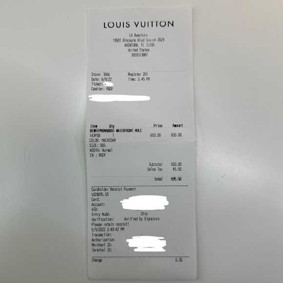 Louis Vuitton | Waterfront Monogram Mule Slides | Men's 6.5 US | Women's 8 US - Picture 16 of 16